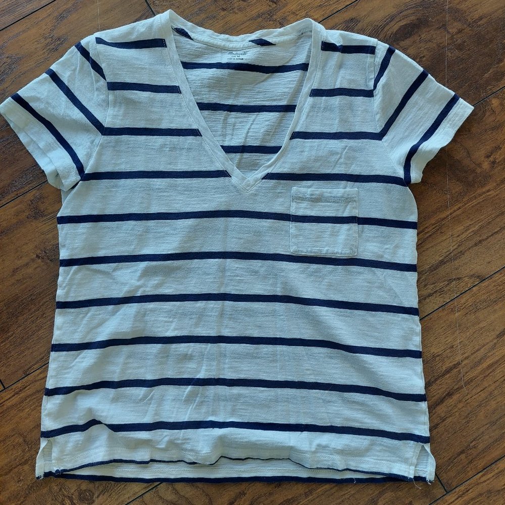 Madewell short sleeve striped t-shirt